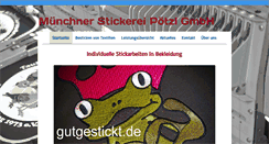 Desktop Screenshot of gutgestickt.de